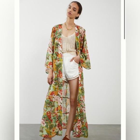 * SOLD ON INSTAGRAM* Anthropologie Floral Duster Kimono - Picture 3 of 12